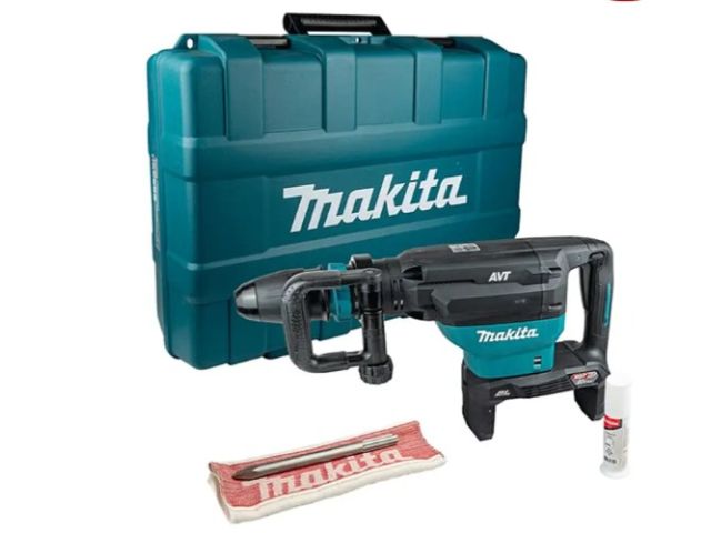 Отбойный молоток MAKITA HM 002 GZ03 (80 Вт, 20.9 Дж, 1900 уд/мин, патрон SDS-MAX, вес 13.3 кг) Отбойный молоток MAKITA HM 002 GZ03 (80 Вт, 20.9 Дж, 1900 уд/мин, патрон SDS-MAX, вес 13.3 кг)