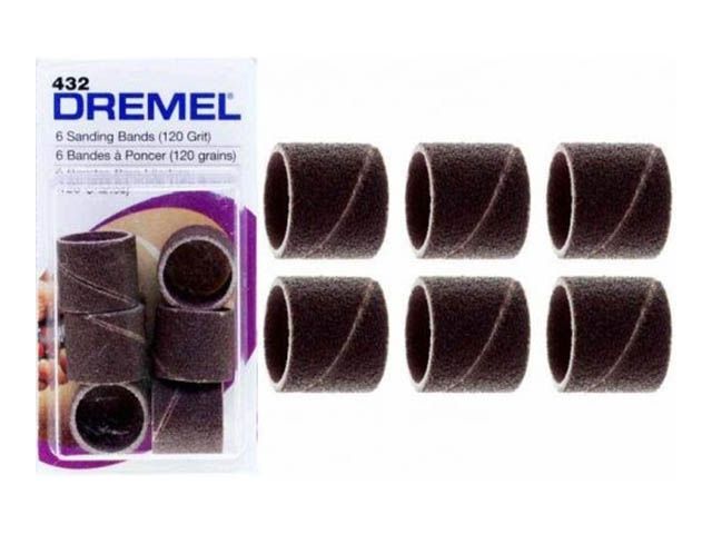Шлифлента 13 мм P120 DREMEL 432 (6 шт) Шлифлента 13 мм P120 DREMEL 432 (6 шт)