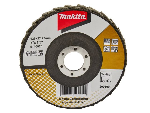 Круг лепестковый 125х22.2 мм плоский B-40820 MAKITA Круг лепестковый 125х22.2 мм плоский B-40820 MAKITA