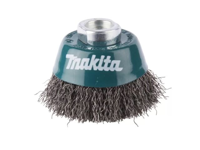 Щетка д/шлиф.маш. проволочная чашечная 100 мм MAKITA (для УШМ, d100 мм, толщ. проволоки 0.3 мм, гофрированная, нерж., M14х2) Щетка д/шлиф.маш. проволочная чашечная 100 мм MAKITA (для УШМ, d100 мм, толщ. проволоки 0.3 мм, гофрированная, нерж., M14х2)